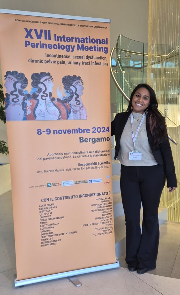 Stefanie Jansz Vega al XVII International Perineology Meeting, Bergamo 2024
